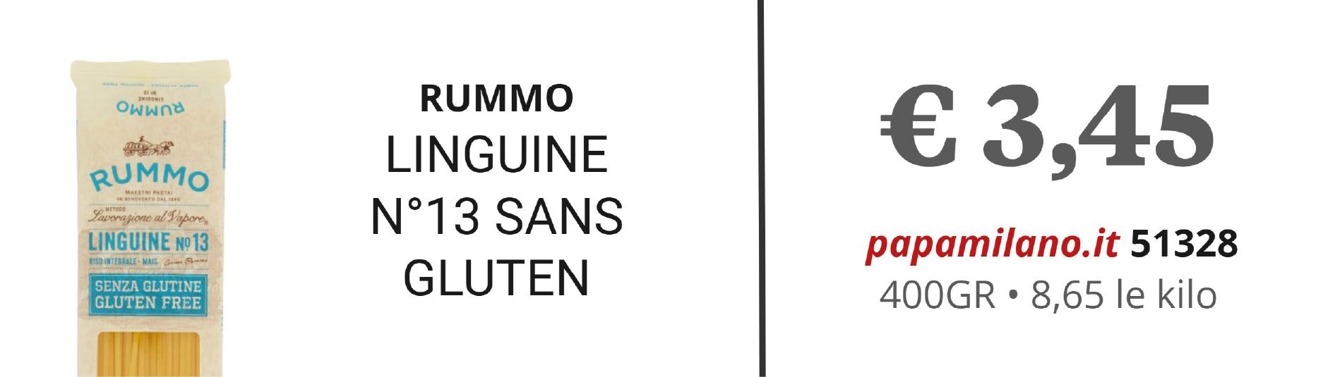 RUMMO LINGUINE N°13 SANS GLUTEN